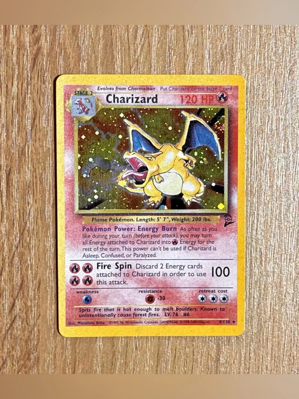 Charizard base set 2 customized card